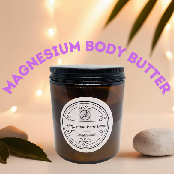 TnJs Shop Other - Magnesium Whipped Body Butter Sleep Leg Cramp Body Pain Lavender 4oz Made in VA